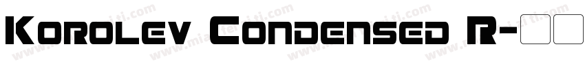Korolev Condensed R字体转换